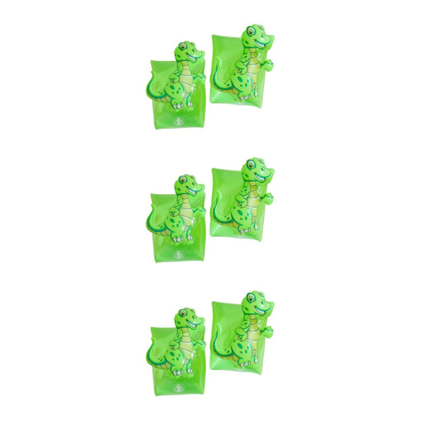 1/2/3/5 2x uppblåsbara armband för barn simärmar flyter Dinosaur 15x15x1cm 3Set