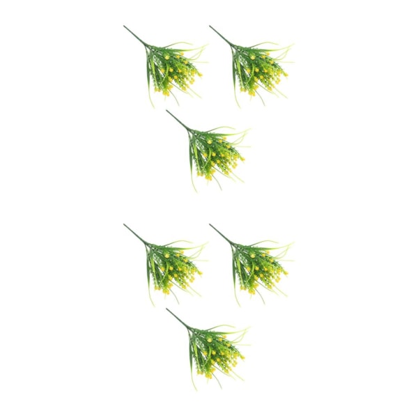 1/2 3x konstgjorda blommor Lågt underhåll inomhus eller utomhus yellow 2Set