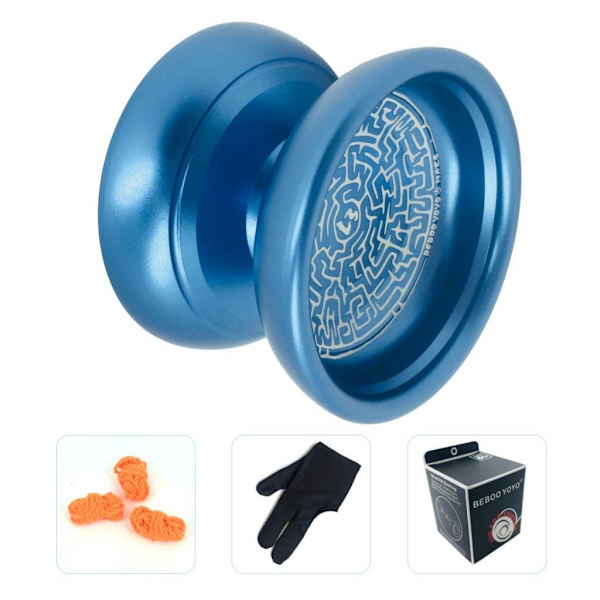 1/2/5 BEBOOYOYO Cool Legering Professionell YoYo Kullagersträng Blue 1Set