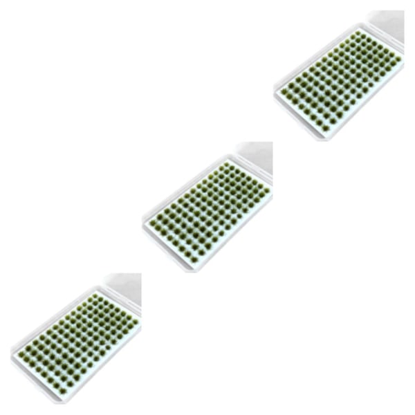 1/2/3/5 Resin Mini Grass Tuft Lågt underhållsminiatyrer Statisk No.4 3Set