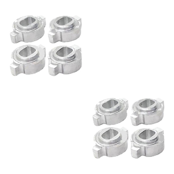 1/2/3/5 paket med 4 kopplingskonverteringsadapter för Zero-Z 1/28 RC silver inner dia 2x3mm 2Set