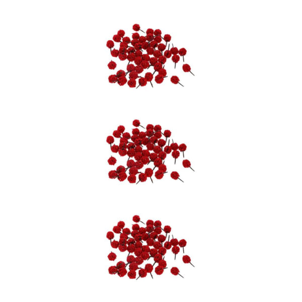 1/2/3 50 stycken bollformade modellträd DIY Landskapslandskap N Red 3Set