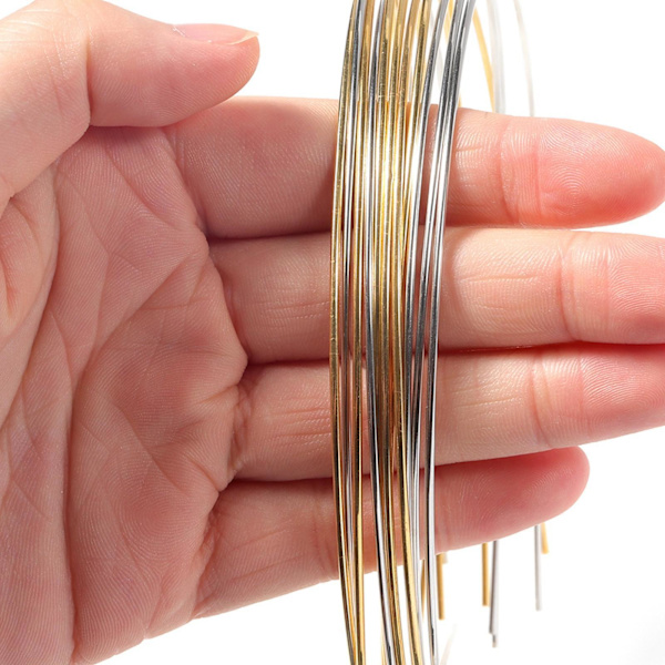 1/2/3/5 10 st Metalltunntrådshuvudband Smidigt för DIY Craft Gold 1.5mm 1Set