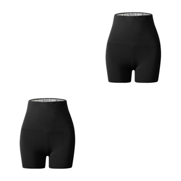 1/2/3/5 Dam Bastu Shorts För Capri Legging Träningsbyxor för Shorts 1 60-80kg 2Set