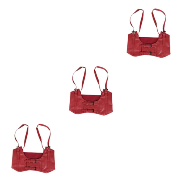 1/2/3/5 Dam Charm Midjeband Bred underbyst Cosplay Strechy rosett Red cowboy Type B 3Set