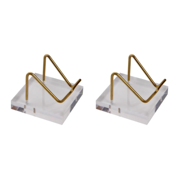 1/2/3 Clear Display Stand för Mineral Geode Coral Pieces Hållare 2Set