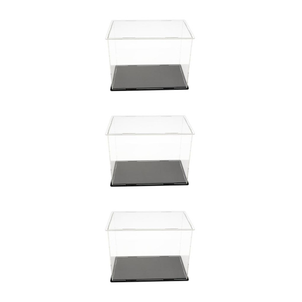 1/2/3 Akryl Display Box Case Modell Figur Display Dammtät Clear 20x12x15cm 3Set