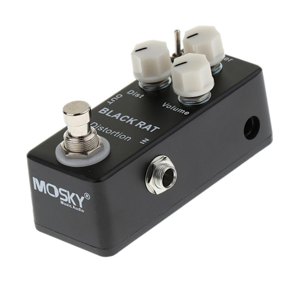 1/3 Black Rat Distortion Gitarreffektpedal för gitarrdelar 1 Pc