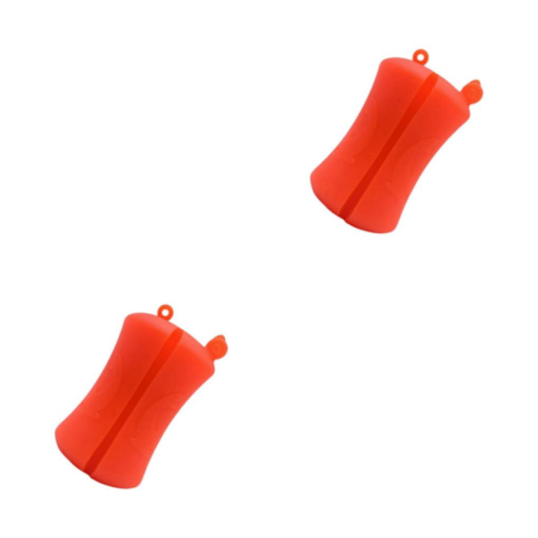 1/2/3/5 Bärbar fiskespö Fast boll Slitstark Slitstark Red 6 x 3.8cm 2Set