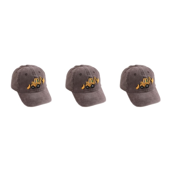 1/2/3/5 Solskydd cap för utomhusaktiviteter barn coffee 3Set