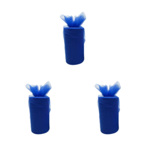 1/2/3/5 White Roll handled Tyll Coil Hållbar och pålitlig bröllop royal blue 3Set