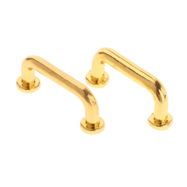 1/2/3/5 1:12 Mini Dragbågform för portgarderob Stor 4st Gold Small 8 Pcs 1Set