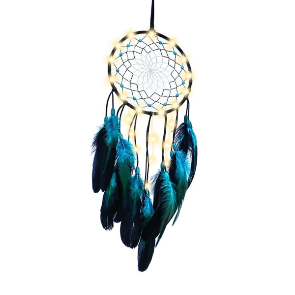 1/2 Bohemian För Dream Catcher Fjäder Vägghängande With Light Length 50cm 1Set