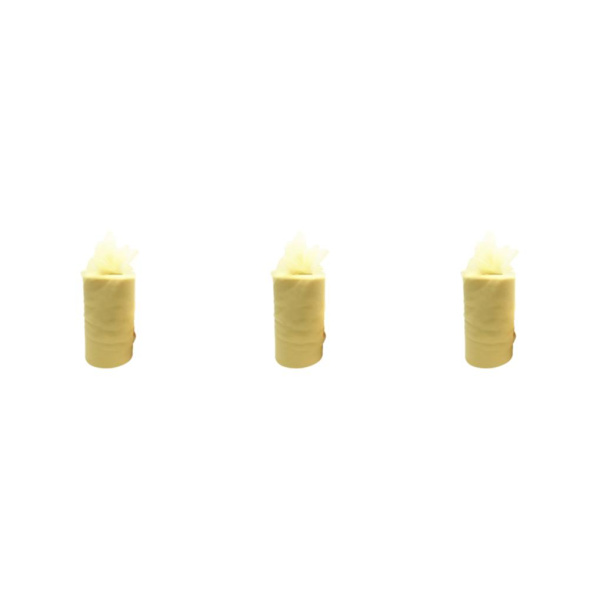 1/2/3/5 White Roll handled Tyll Coil Hållbar och pålitlig bröllop light yellow 3Set
