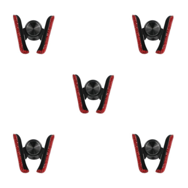 1/2/3/5 Biltelefonhållare Bilinredningstillbehör klämma Bling för Red 3.35 Inchx3.35 Inch 5Set