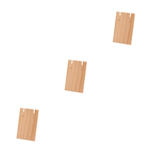 3/5 trätillverkat displayställ för örhängen Brett displayutrymme L 3Set
