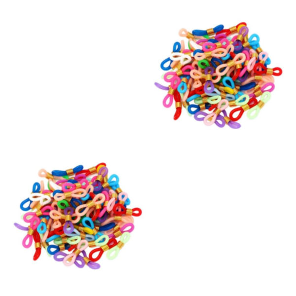 1/2/3/5 50 st Glasögon Glasögon Kedjeremshållare Loop Ends Type C 50 Pcs 2Set