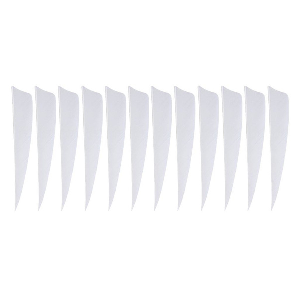 1/2/3/5 12 stycken För Bågskytte Fjädrar Fletchings Vanes White 4 Inch 1Set