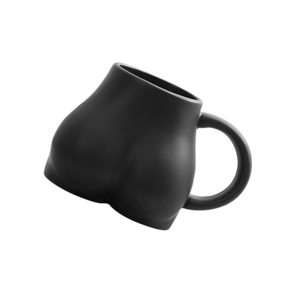 1/2 300 ml keramisk kaffemugg Ass Butt Shape Coffee Novelty black 12x9x6cm 1Set