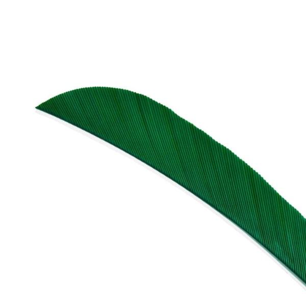 1/2/3/5 12 stycken För Bågskytte Jaktfjäder Fletching Right Dark Green 1Set