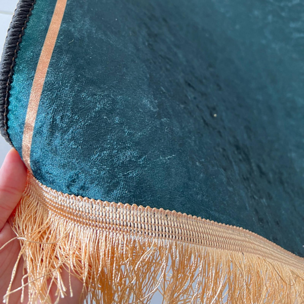 Bön matta dekoration Utsökt polyester halkfri för Eid-resor Green