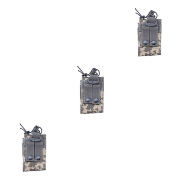 1/2/3/5 Radio Intercom Bag Interphone Magazine Pouch Hunting Grey Camouflage 3PCS