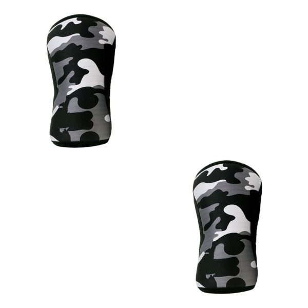 1/2/3 knästödshylsa för styrkelyft knäböj för män och Black XL 2PCS