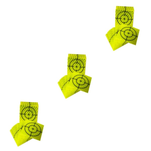 1/3 100st reflekterande tejp Målreflektor Målark för 100 pcs 6cmx6cm 3PCS