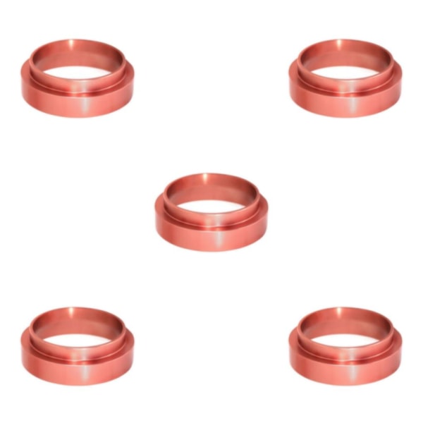 1/2/3/5 Aluminium kaffedoseringsersättningsdoseringstratt Rose Gold 58mm 5Set