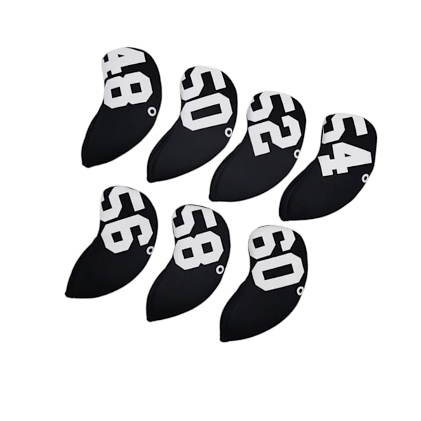 1/2 7st För Golf Club Headcover Iron Head Cover Protector Black 1 Pc