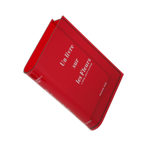 1/2/3/5 Modern Minimalistisk Bok Vas Akryl Bordsvas för Red 15 x 20 x 4cm 5Set