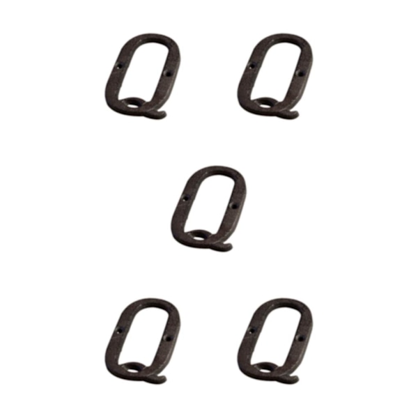1/2/3/5 metall husnummer plakett Hållbar och rostsäker dörr B17--Q 5Set