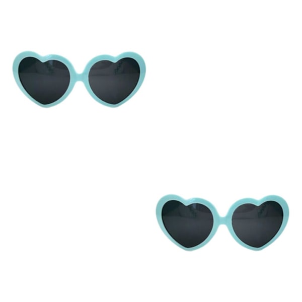 1/2/3/5 Effektglasögon Light at Night Beautiful Love Heart Blue 14x6x13cm 2Set