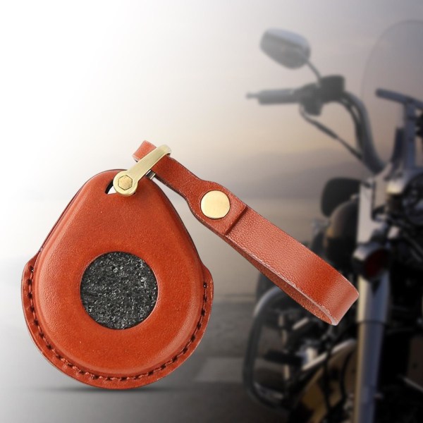 1/2/3/5 cover PU-läder Söt passform för motorcykelpojkvän Brown 1Set