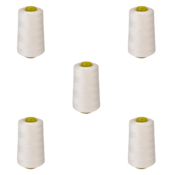 1/2/3/5 spole av polyester sytråd för symaskin 5Set