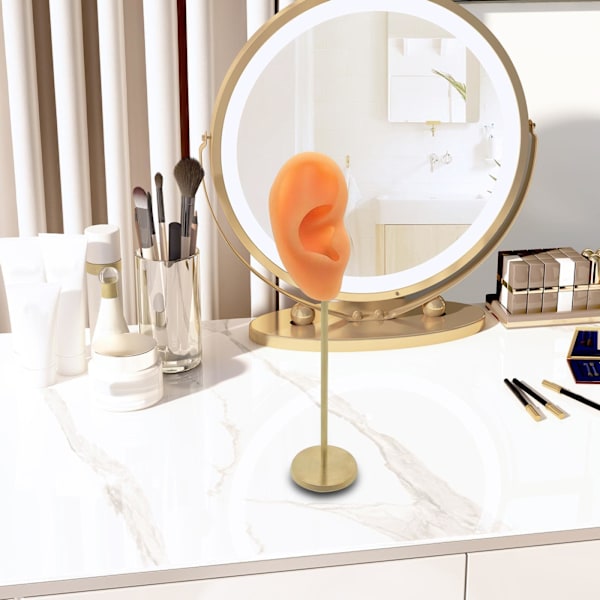 1/2/3 Örhänge Display Stand Human Ear Model Stud Holder Showcase Right Normal Skin Height: 18cm 1Set