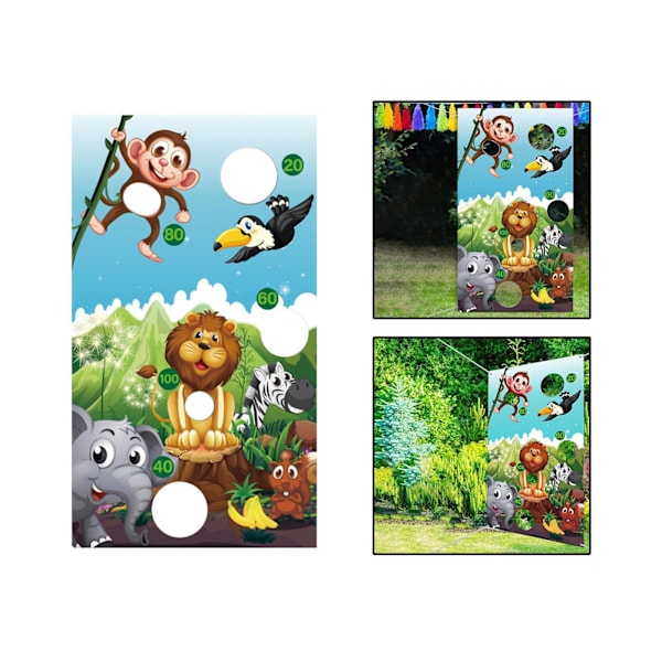 1/2/3 Återanvändbara speluppsättningar Banner Friends Interaction Toss Game Style A 1Set