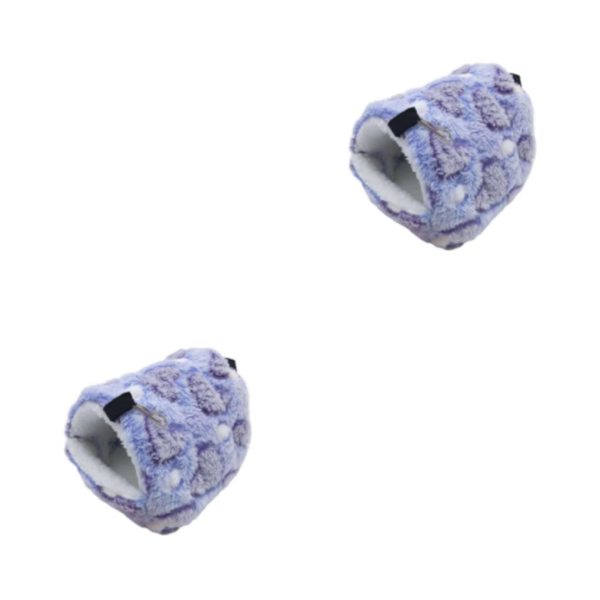 1/2/3 Hamster Bed Cave Mysigt Hamster House Vila Sovbo för Violet Heart 8x8cm 2Set
