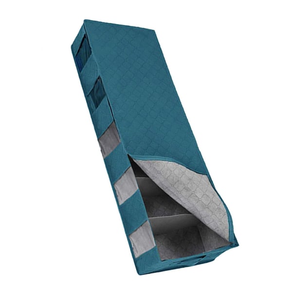 Fibertyg under sängen Förvaringsväska Skor Kläder Organizer Blue 97x33x15cm