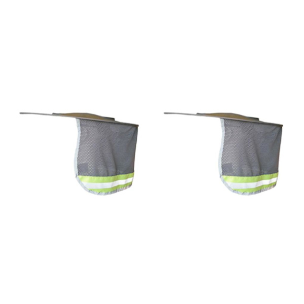 1/2/3 Hard Hat Sunshade Neck För Shield Neck Sun Shade Grey 47x41cm 2Set