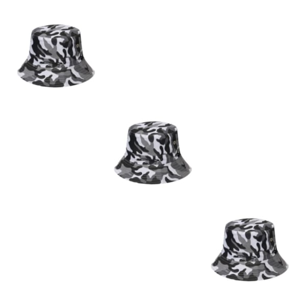 1/2/3/5 Bekväm och andningsbar fiskarehatt för sol disruptive pattern5 58cm 3PCS