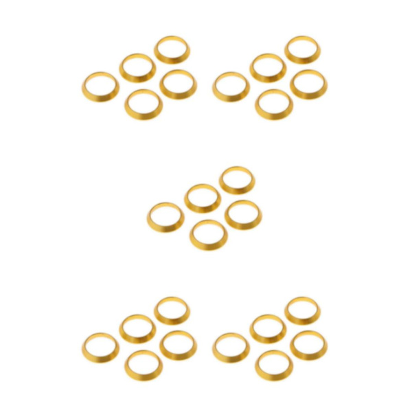 1/3/5 Aluminium Winding Check Dekorativ Ring DIY fiskespö 5Set