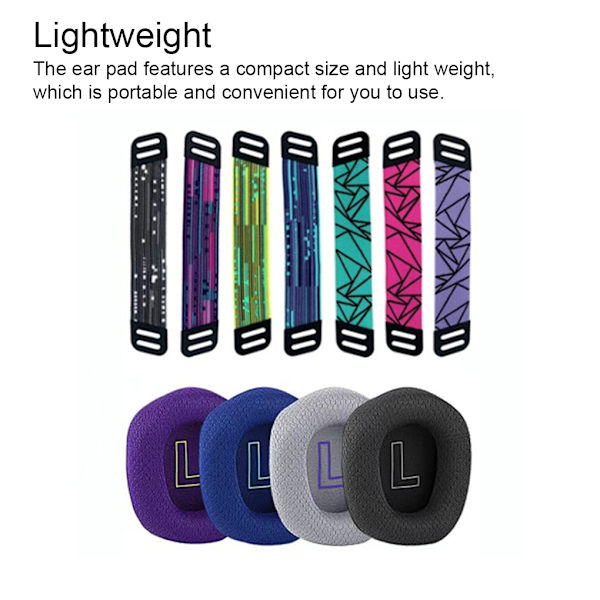 1/2/3/5 Öronkuddar Kudde Hörselskydd Andas Gamer Rhombus Purple Shock-cushion Beam 1 Pc
