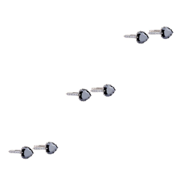 1/2/3/5 Lyx Hoop örhängen för kvinnor Hjärtformad strass style 11 3Set
