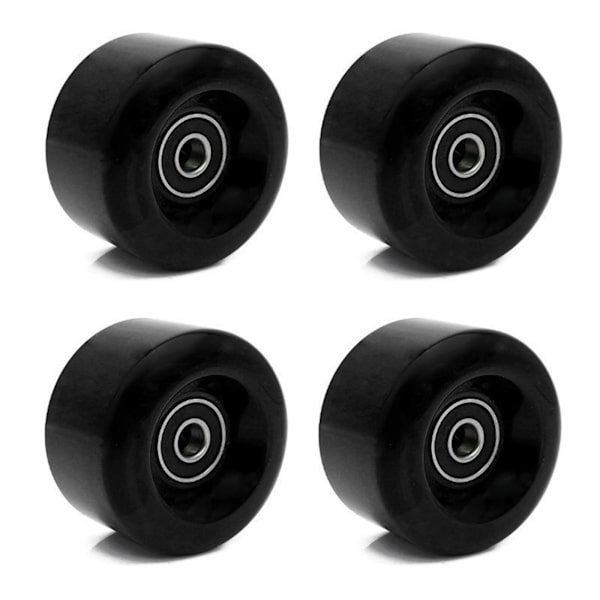 1/2/3 Inline Skate Wheel PU Slitstarka 58 mm 82A hjul Black 58x58x32mm 1Set