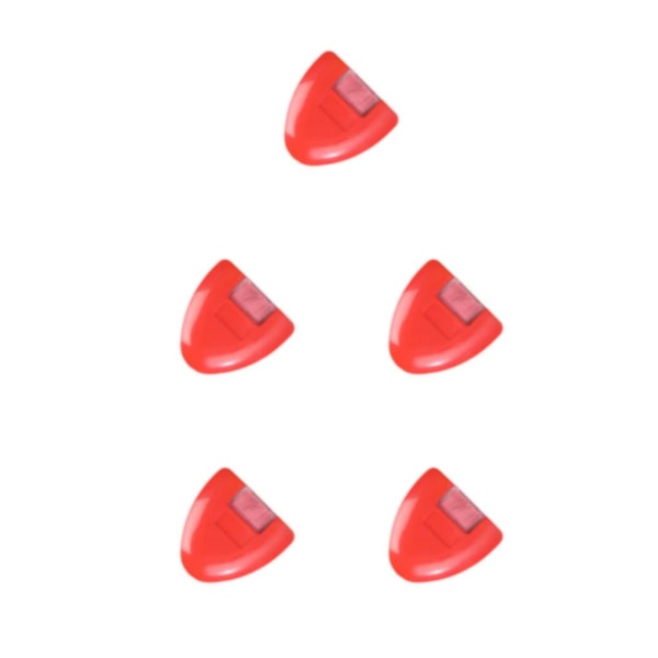 1/2/3/5 triangulärt kritahjul Kompakt Bärbar Hållbar Red 6x6cm 5Set