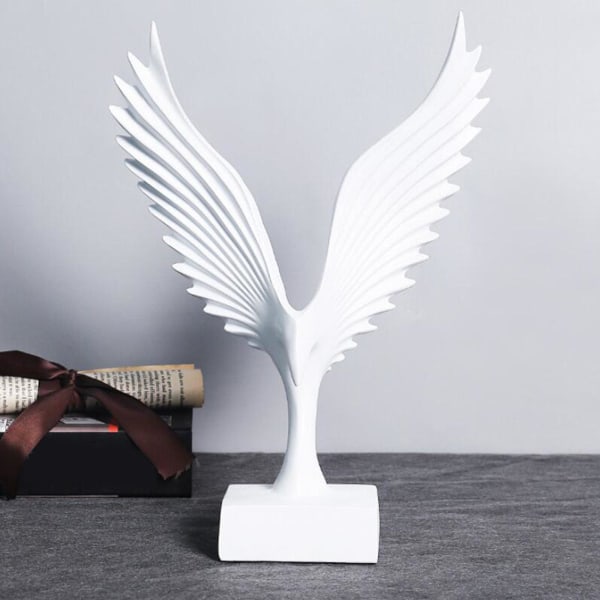 1/2/3/5 Eagle/Angel För Wings Staty Resin Skulptur Figur white Bird 1Set