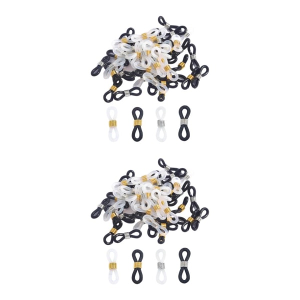 1/2/3/5 50 st Glasögon Glasögon Kedjeremshållare Loop Ends Type B 50 Pcs 2Set