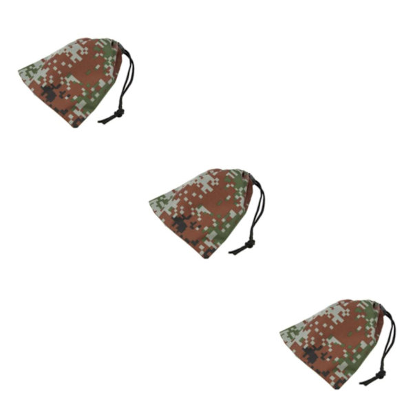 2/3/5 Vattentät Camping Förvaringsväska Dragsko Säckpåse Digital Camo 3Set
