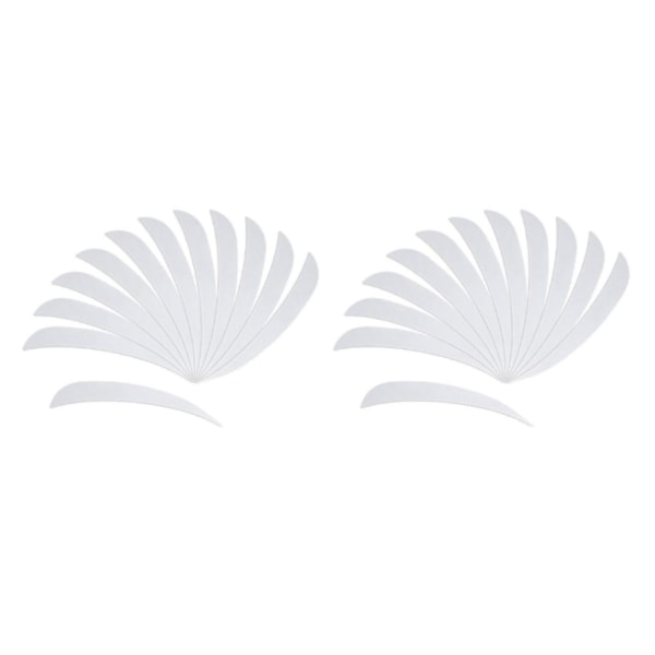 1/2/3/5 12 stycken För Bågskytte Jaktfjäder Fletching Right White 2Set